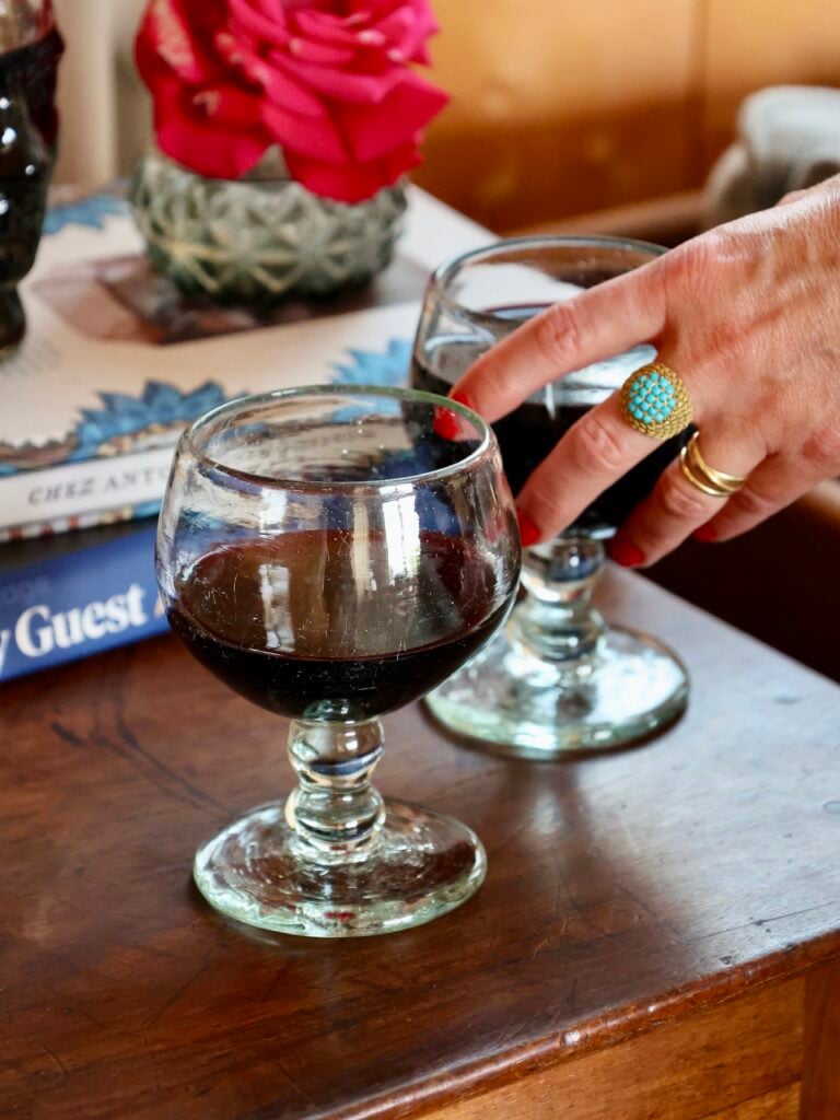 fait à la main en verre recyclé