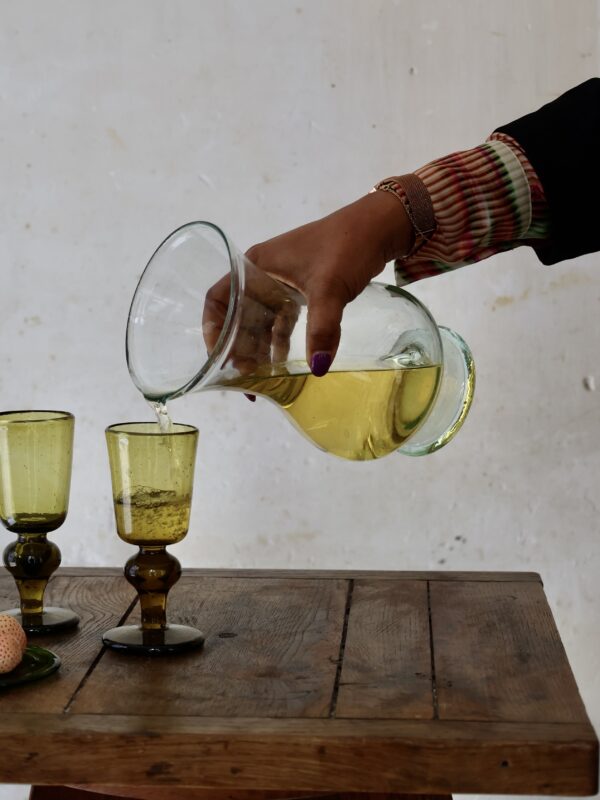 la-soufflerie-pichet-transparent-mouth-blown-recycled-glass
