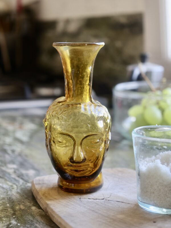 la-soufflerie-vase-tete-yellow-face-shaped-vase-mouth-blown-recycled-glass