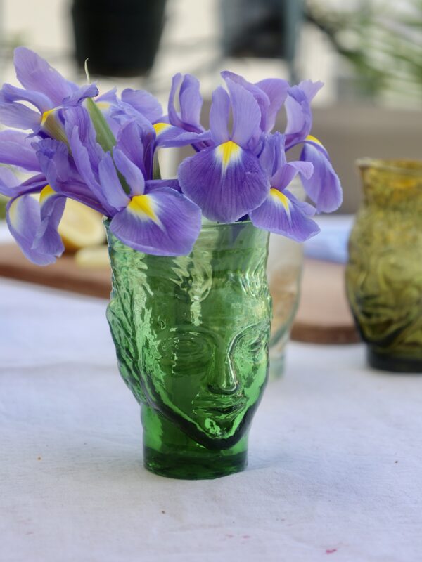 la-soufflerie-verre-tete-green-face-shaped-drinking-glass-mouth-blown-recycled-glass