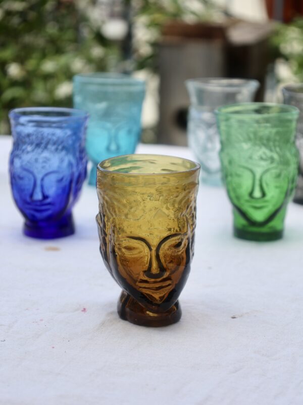 la-soufflerie-verre-tete-yellow-face-shaped-vase-mouth-blown-recycled-glass