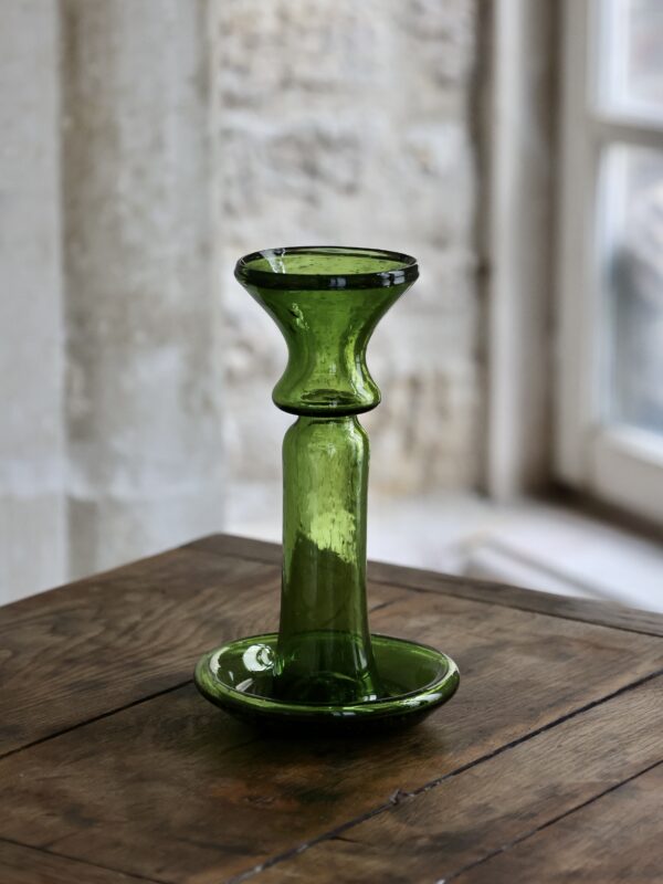 porta-candele-olive-candle-holder-mouth-blown-recycled-glass