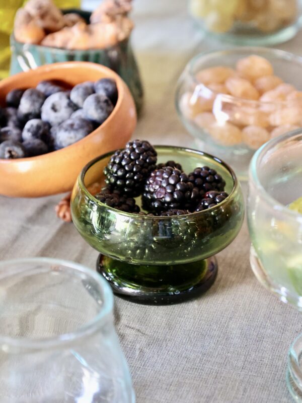 Handmade recycled glass bowl