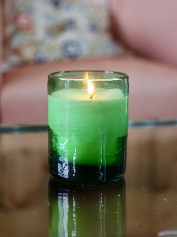 Murano Moyen Bougie Green