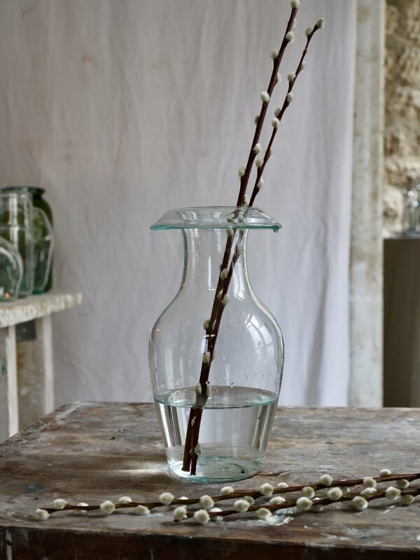 la-soufflerie-vase-balustre-transparent-vases-at-home-drinkware-carafes-pitchers-decanters-mouth-bown-by-la-soufflerie