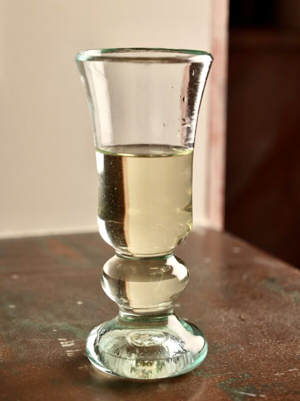 Handmade recycled drinking glass