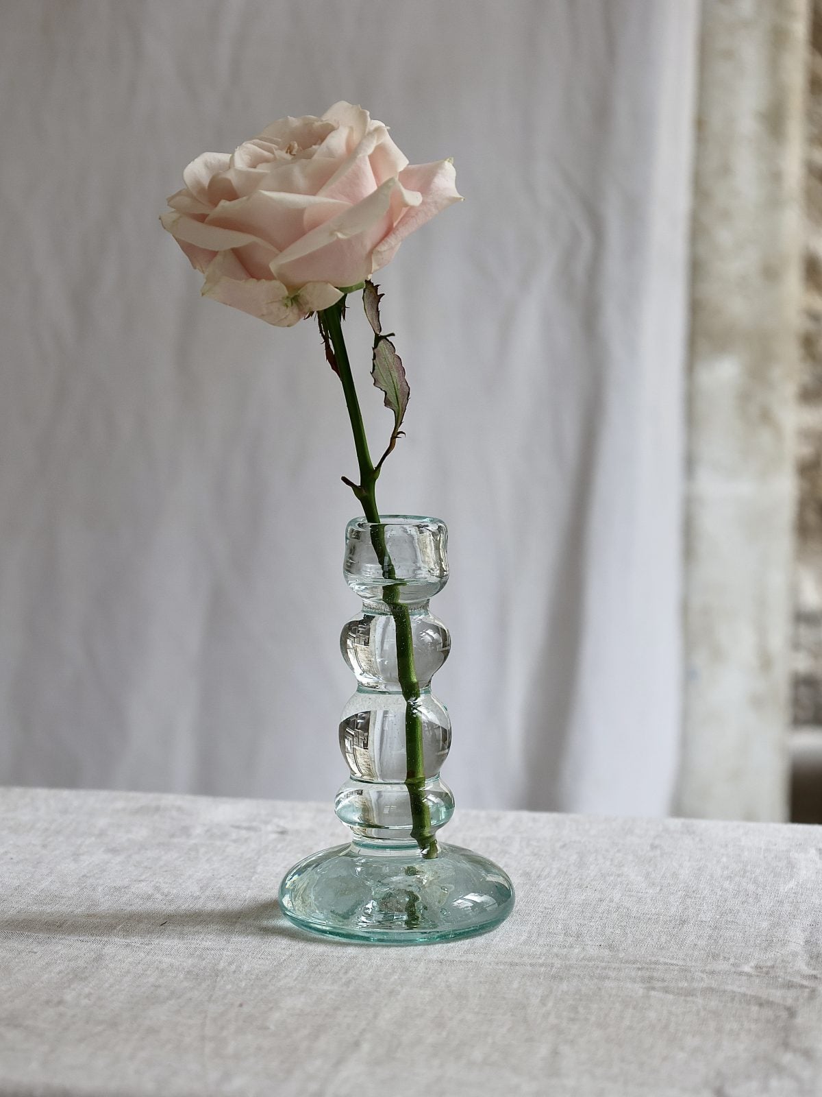 la-soufflerie-bougeoir-bulles-transparent-fait-main
