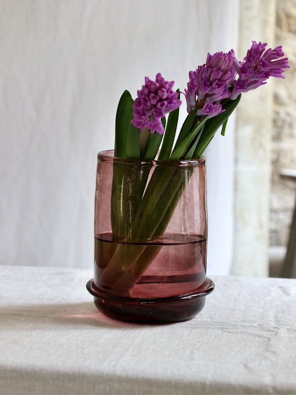 Vase Boudin Bas Framboise