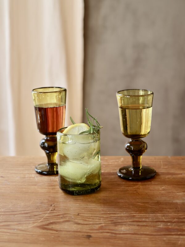 murano-moyen-miel-drinkware-tumbler-mouth-blown-recycled-glass