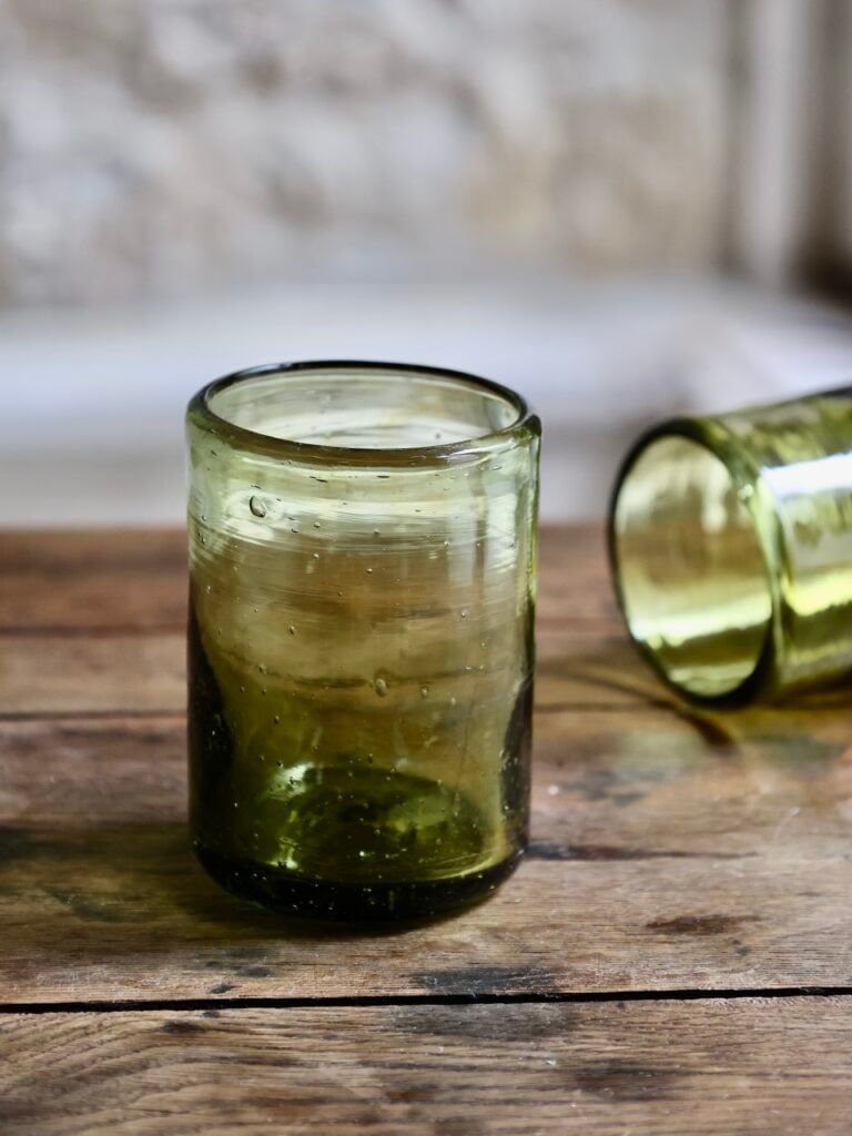 murano-moyen-miel-verre-a-boire-verre-souffle