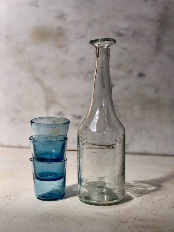 la-soufflerie-giorgio-transparent-carafe-mouth-blown-recycled-glass