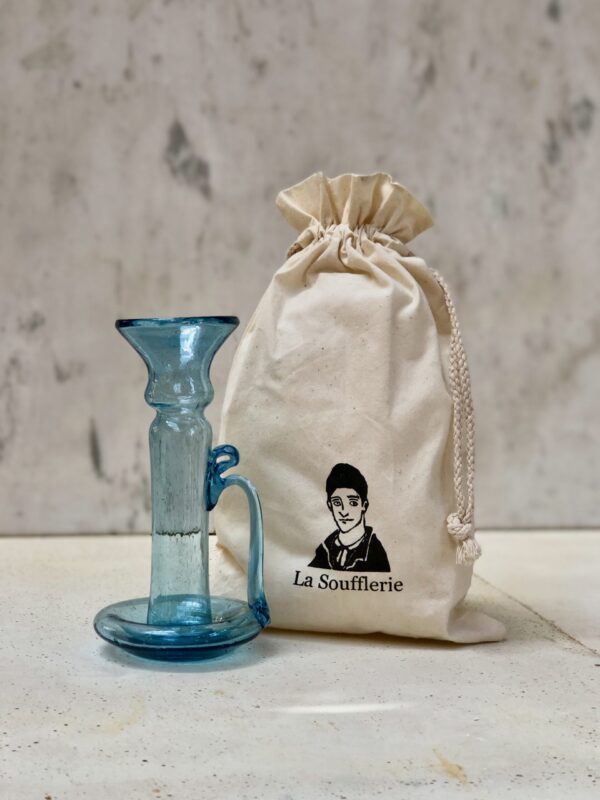Porta Candele With Handle Turquoise