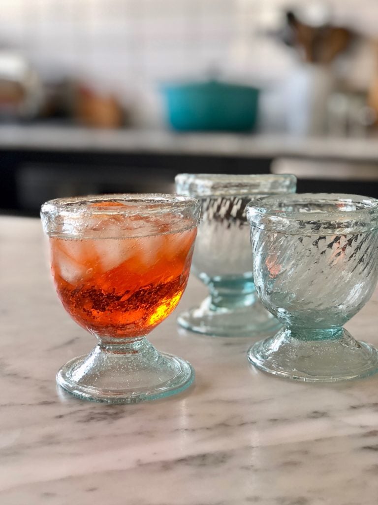 la-soufflerie-vino-venezia-footed-wine-glass-beveled-transparent-hand-blown-recycled-glass