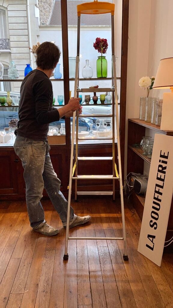 la soufflerie pop up shop set up