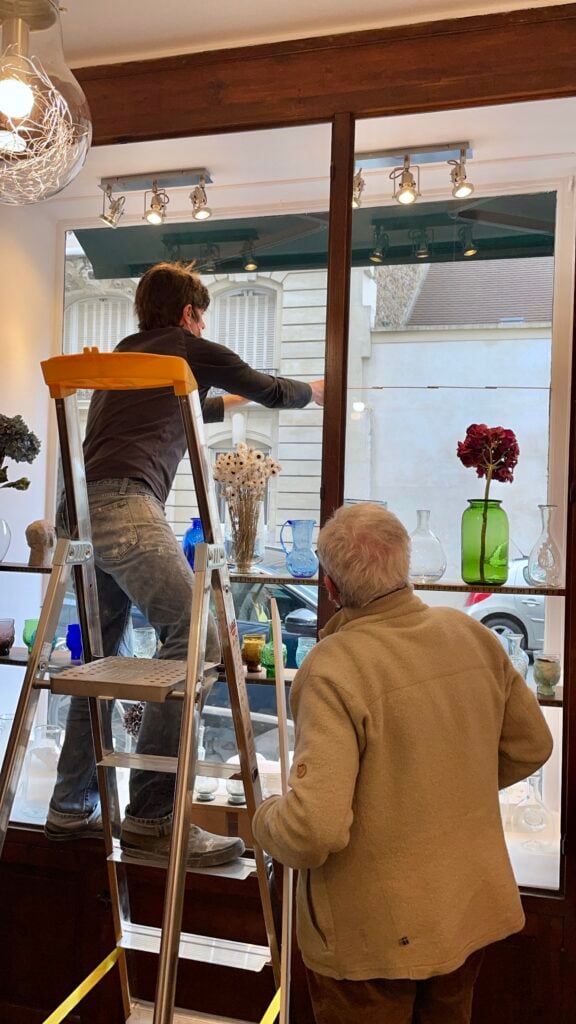 la soufflerie pop up shop set up