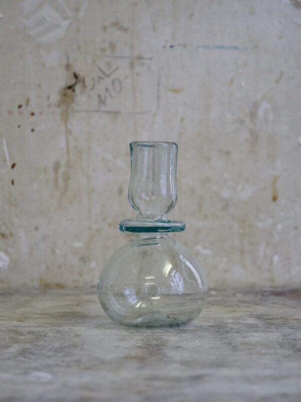 la-soufflerie-bougeoir-maggiore-transparent-mouth-blown-recycled-glass