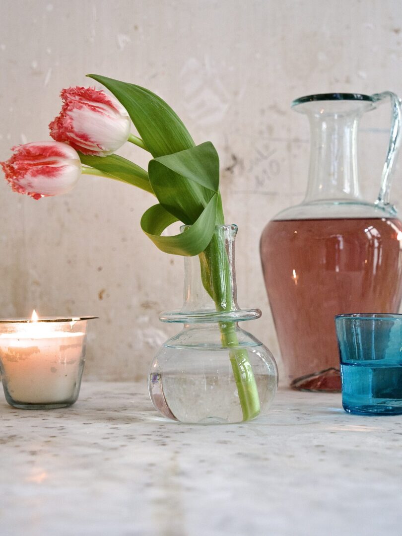 la-soufflerie-bougeoir-maggiore-transparent-mouth-blown-recycled-glass