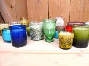 Candles verre tête