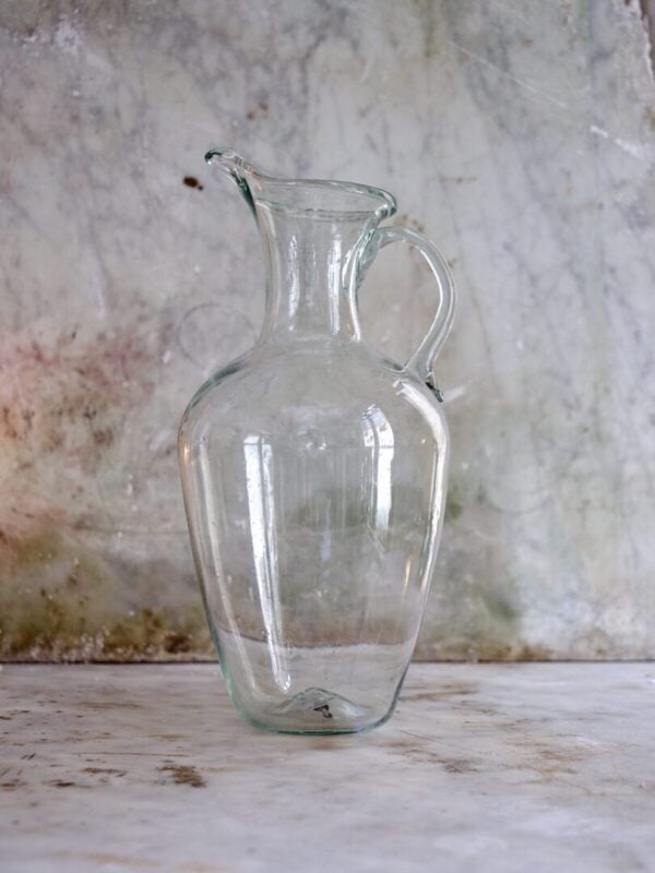 la-soufflerie-cruche-transparent-mouth-blown-recycled-glass