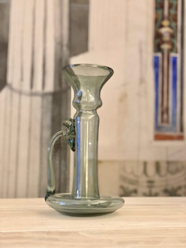 Porta Candele With Handle Smoky