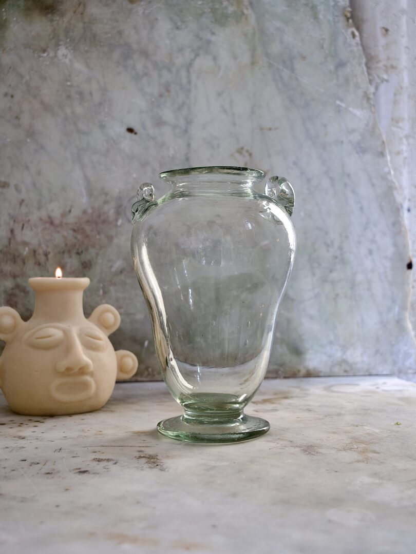 la-soufflerie-jarre-transparent-mouth-blown-recycled-glass