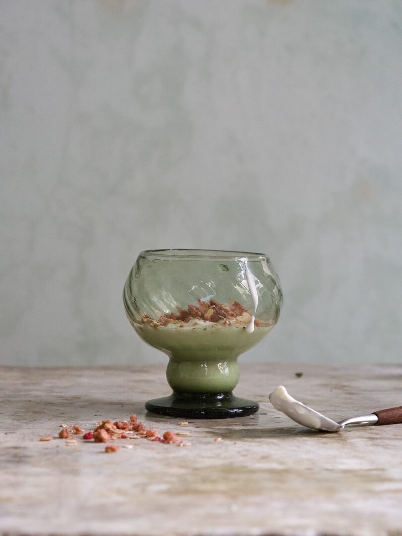 la-soufflerie-margaret-vert-fume-mouth-blown-recycled-glass