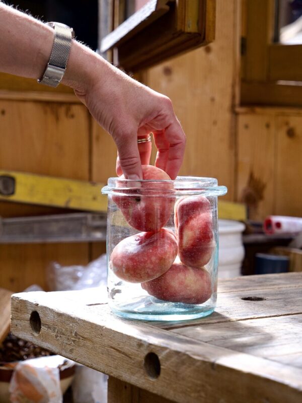 la-soufflerie-mendiant-medium-transparent-multipurpose-jars-containers-mouth-blown-recycled-glass
