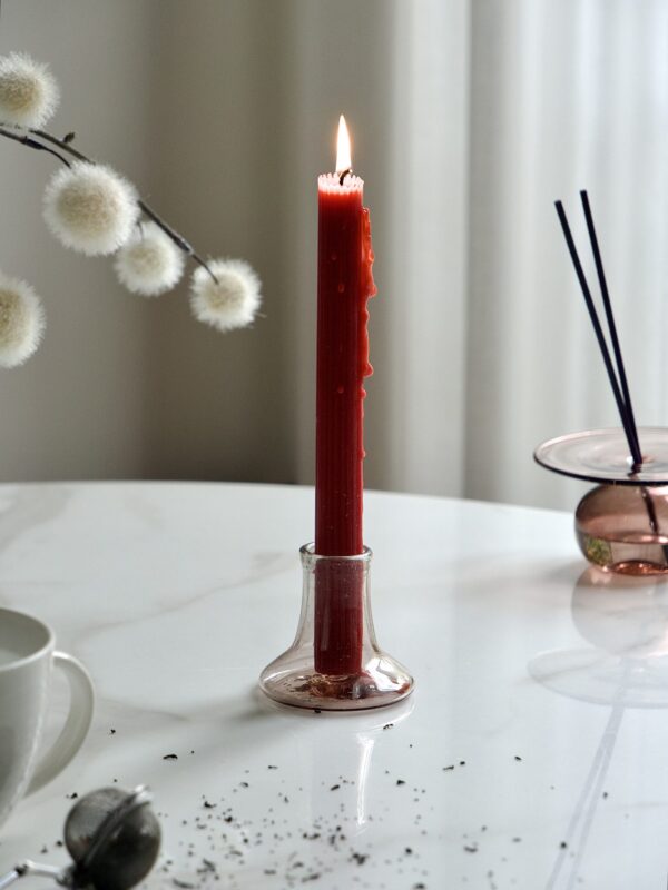 la-soufflerie-porte-bougie-framboise-candle-stand-mouth-blown-recycled-glass