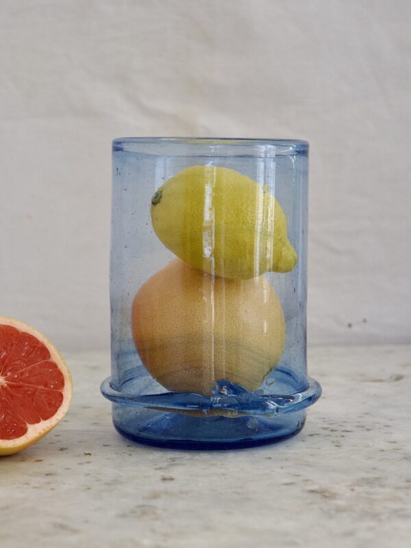 la-soufflerie-vase-boudin-bas-light-blue-mouth-blown-recycled-glass
