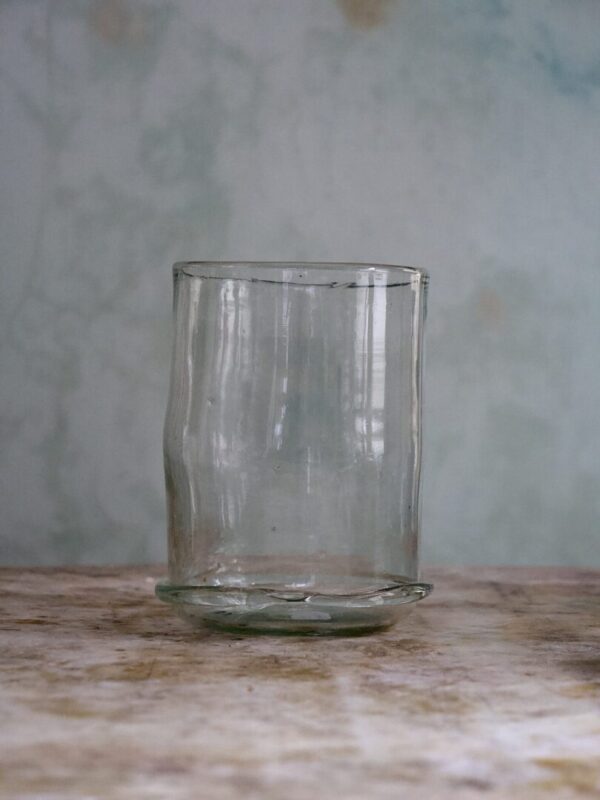 Vase Boudin Bas Transparent