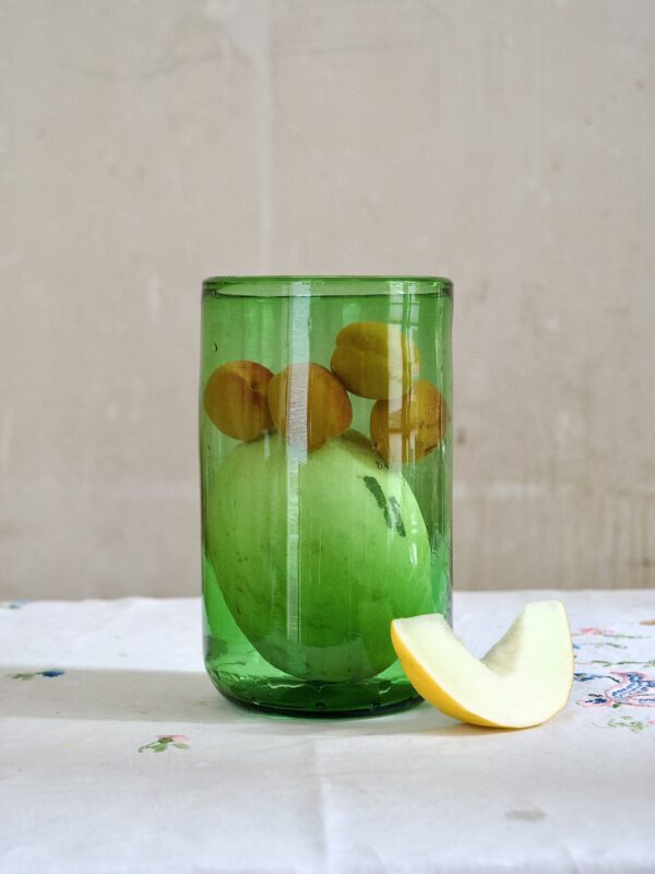 la-soufflerie-vase-droit-green-mouth-blown-recycled-glass
