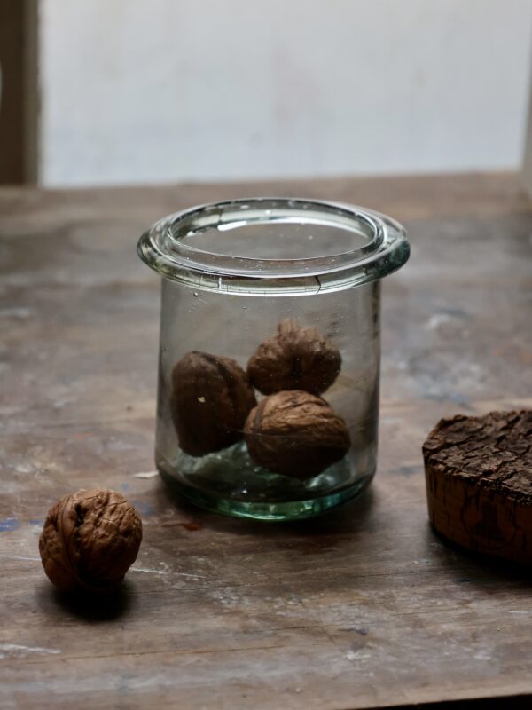 la-soufflerie-mendiant-small-transparent-smoky-at-home-jars-containers-mouth-blown-recycled-glass