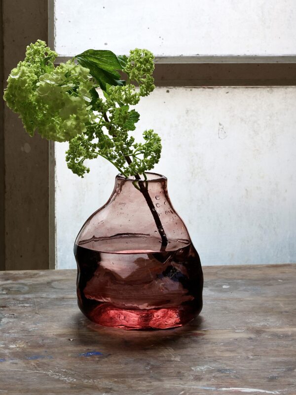 Vase Rock Grand Framboise