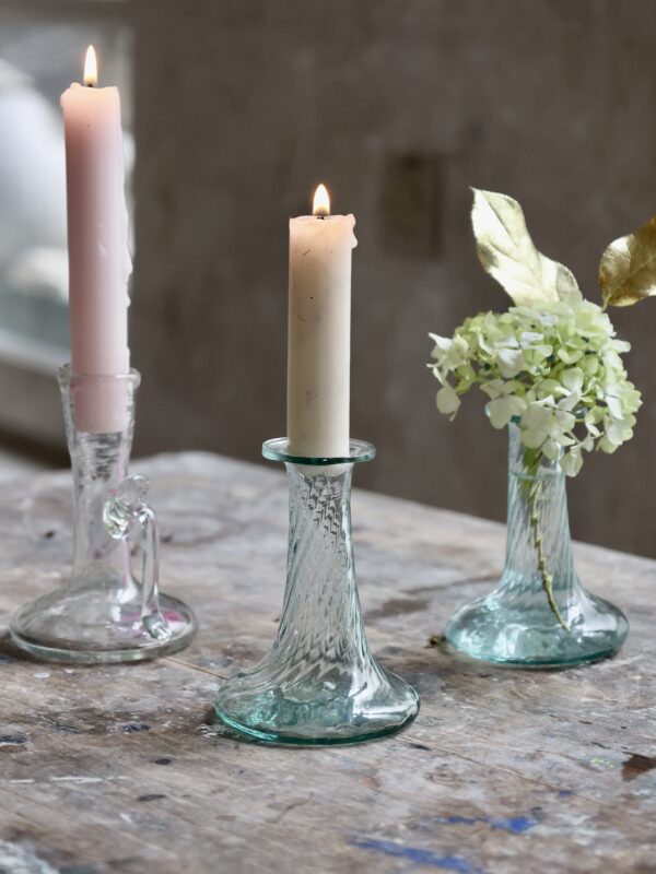 chandelier-populaire-candle-holder-mouth-blown-recycled-glass