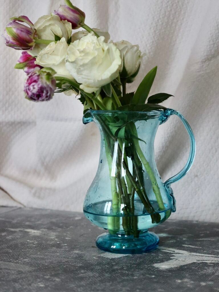 broc-turquoise-drinkware-carafes-pitchers-decanters-mouth-blown-recycled-glass