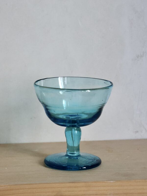 coppa-turquoise-drinkware-stem-glass-mouth-blown-recycled-glass