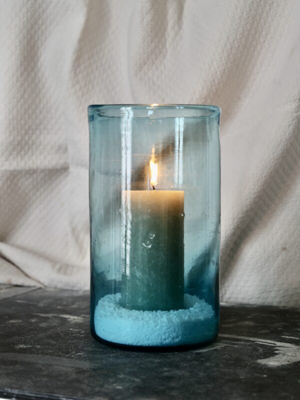 vase-droit-turquoise-hurricane-vase-mouth-blown-recycled-glass