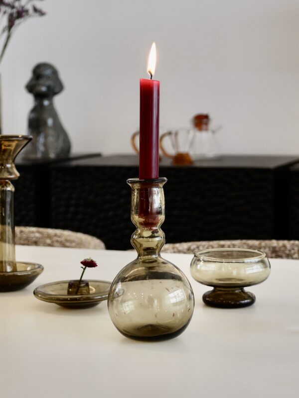 laveno-montebello-fumé-vase-candle-holder-mouth-blown-recycled-glass