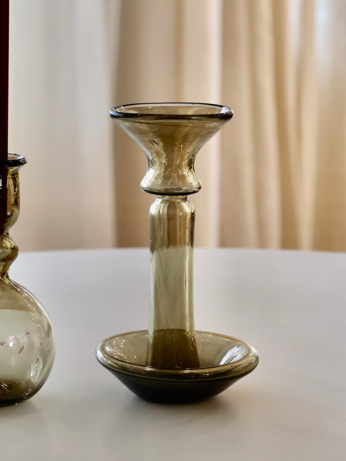 porta-candele-fumé-mouth-blown-recycled-glass