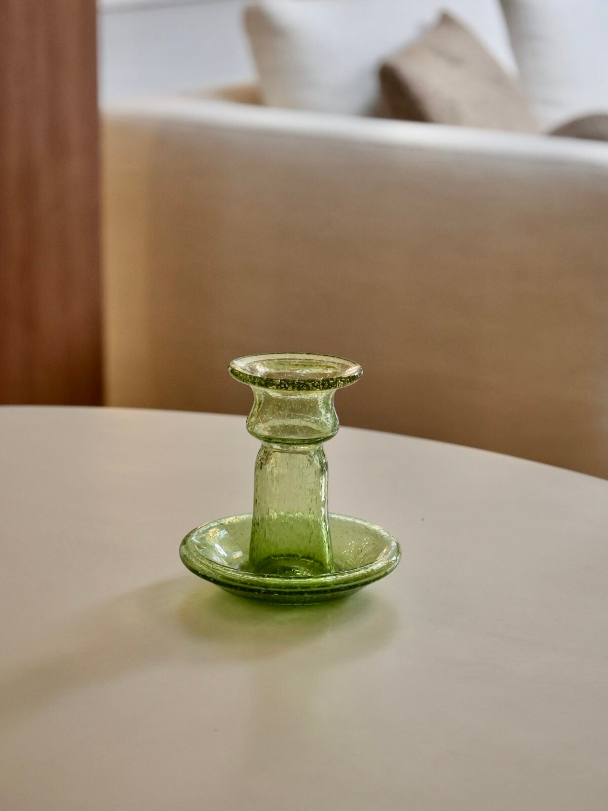 porta-candele-piccolo-light-green-bulles-candle-holder-mouth-blown-recycled-glass