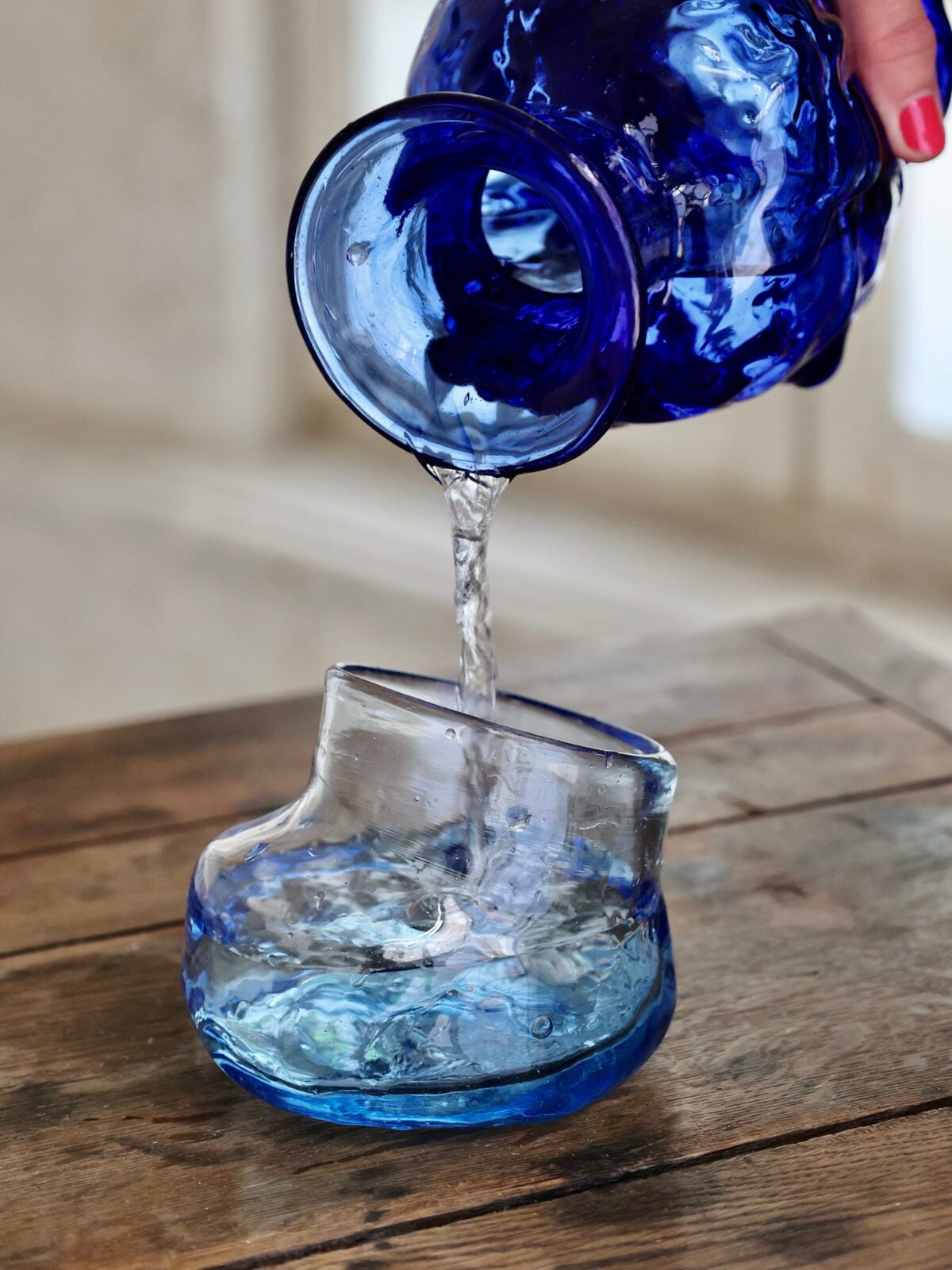 rock-glass-light-blue-drinkware-tumbler-water-glass-mouth-blown-recycled-glass