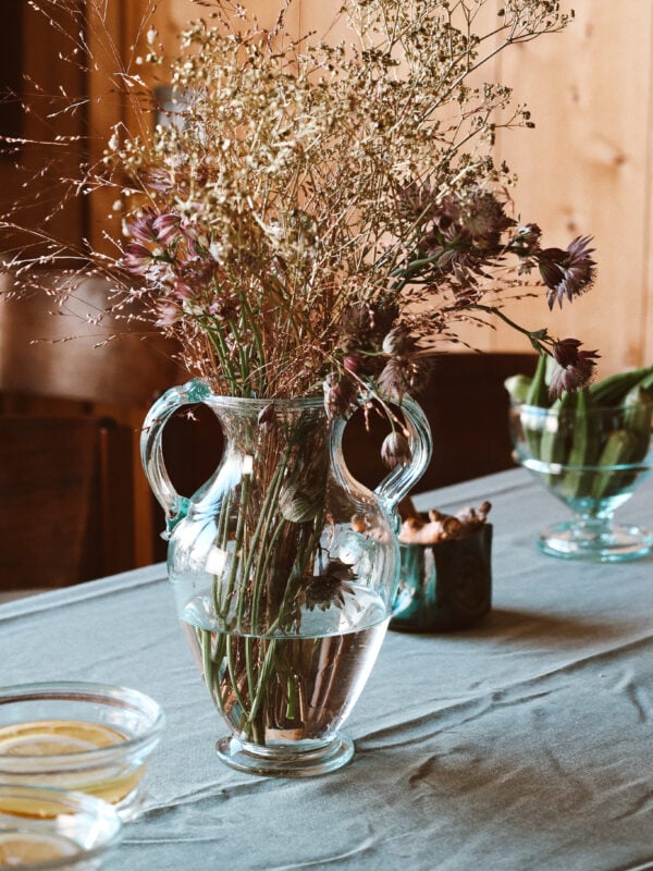 Hurricane vase made by hand