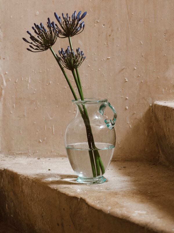 Handmade glass vase