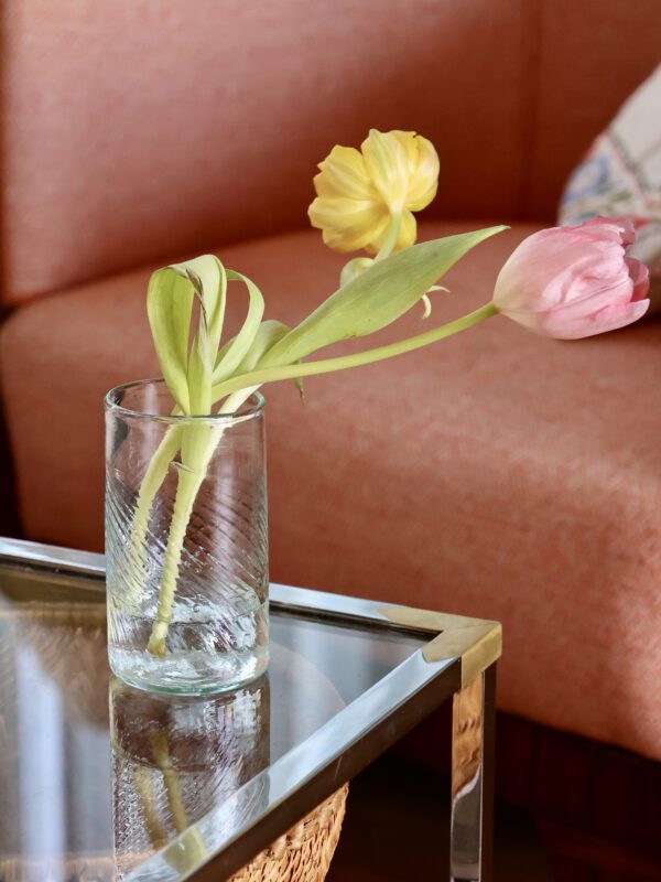 Handmade drinking glass recycled glass