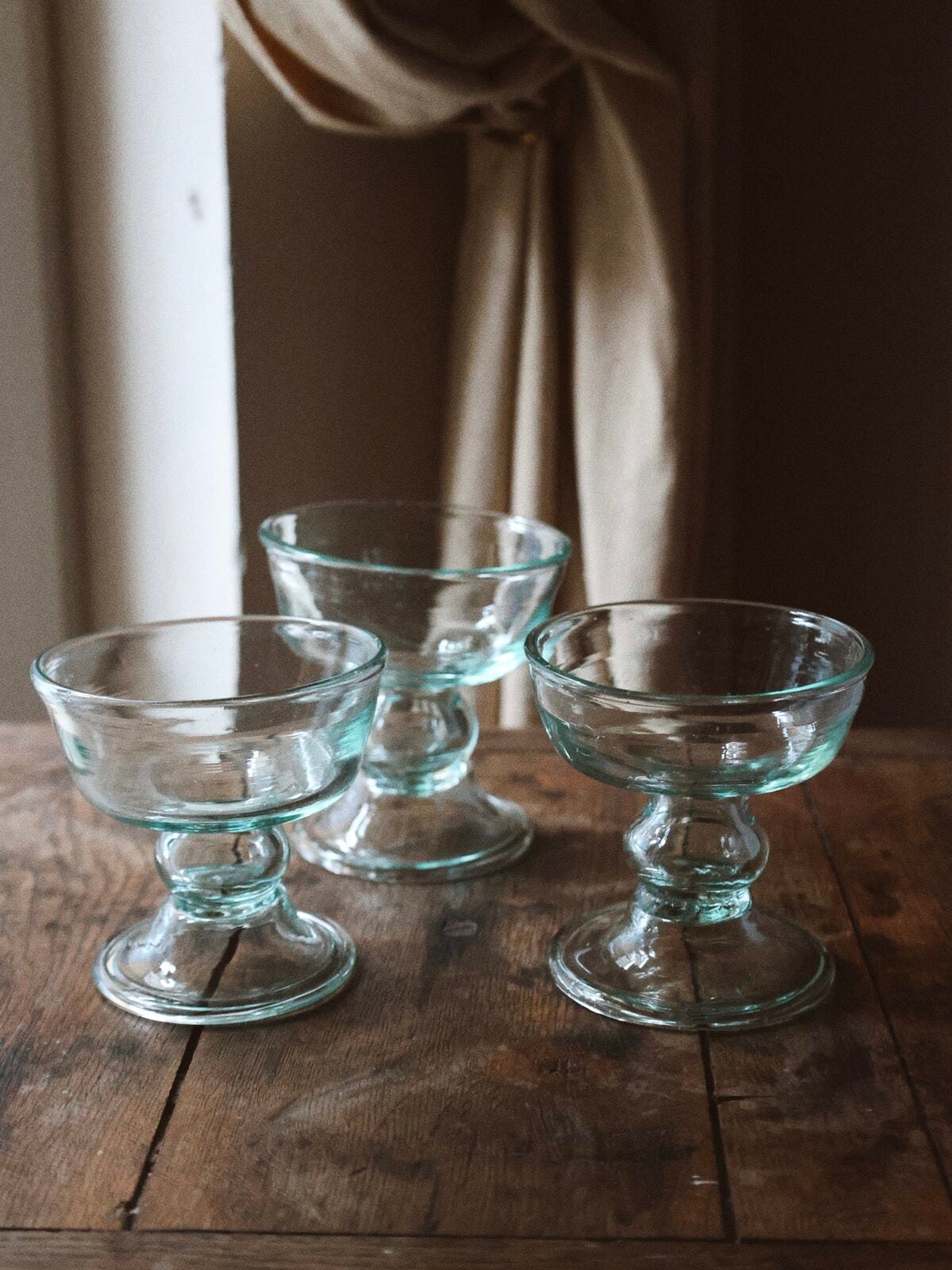 Handmade drinking glass recycled glass