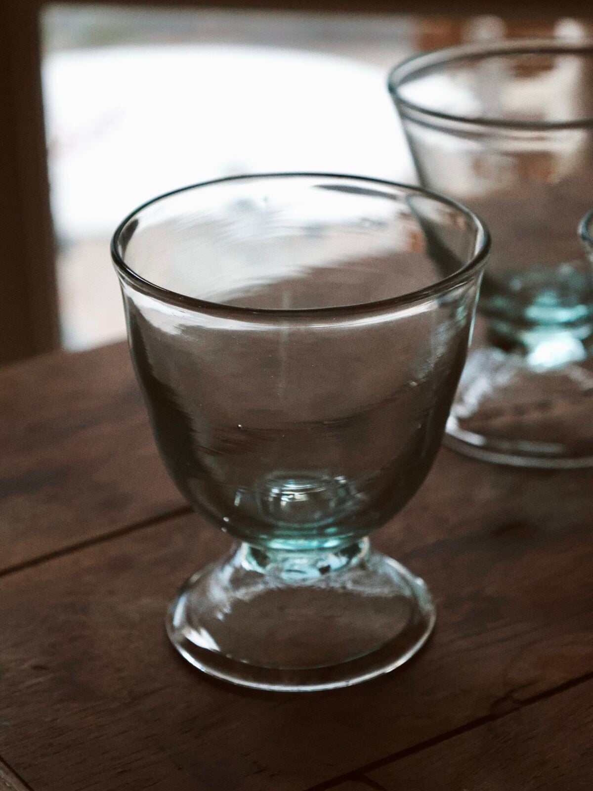 Handmade stemmed glass