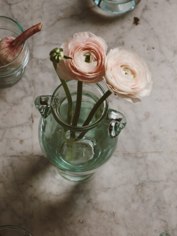 Handmade glass vase