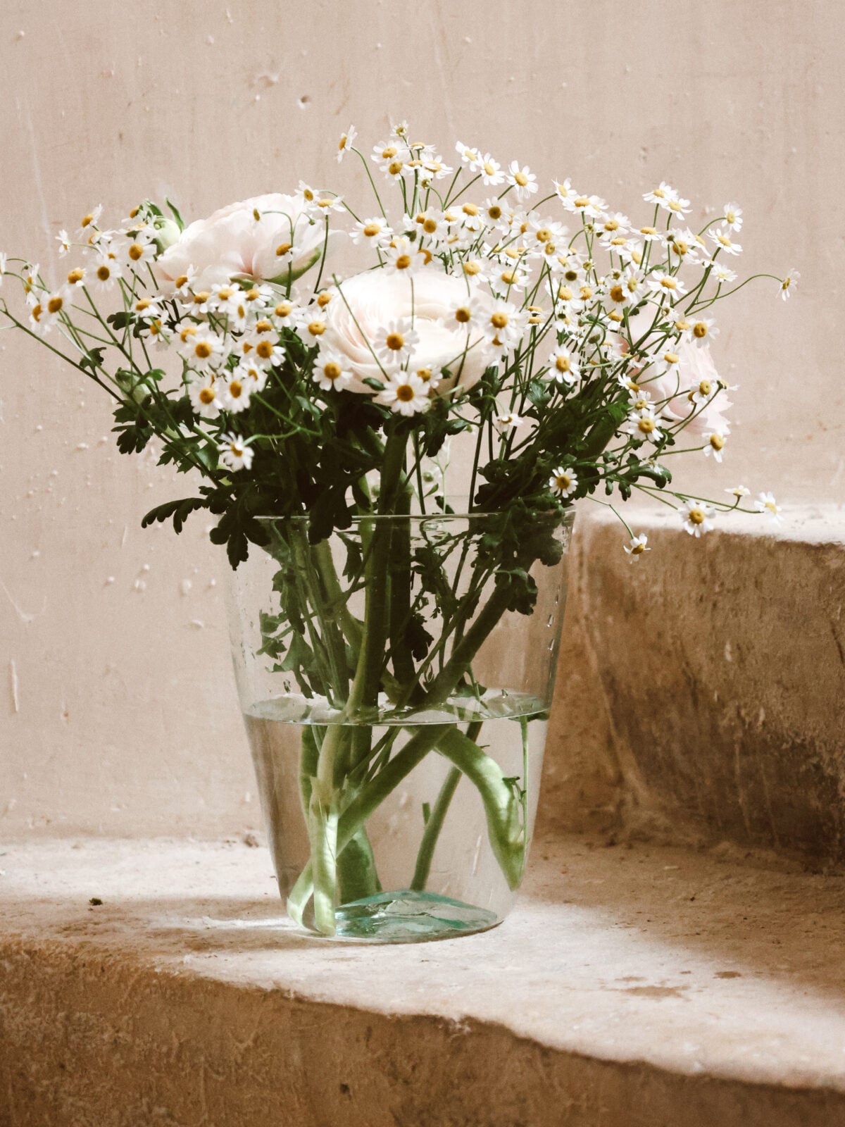 Handmade vase using recycled glass