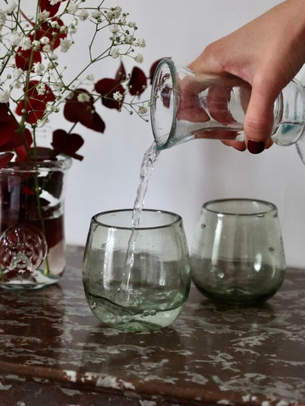 Goblet Rond Vert Fumé